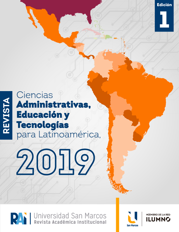 					Ver Vol. 1 Núm. 1 (2019): Ciencias administrativas, educación y tecnologías para Latinoamérica 
				